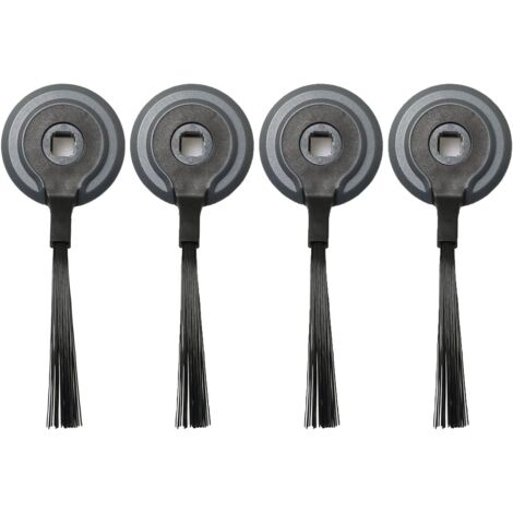 Confezione da 4 spazzole laterali per robot Shark R85/S86/R71/RV871/AV752 - Accessori per robot aspirapolvere, nero (1/3)