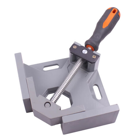 Morsetto per lavorazione del legno a 90 gradi con ganascia girevole regolabile in lega di alluminio per saldatura, fai da te per lavorazione del legno. (1/4)