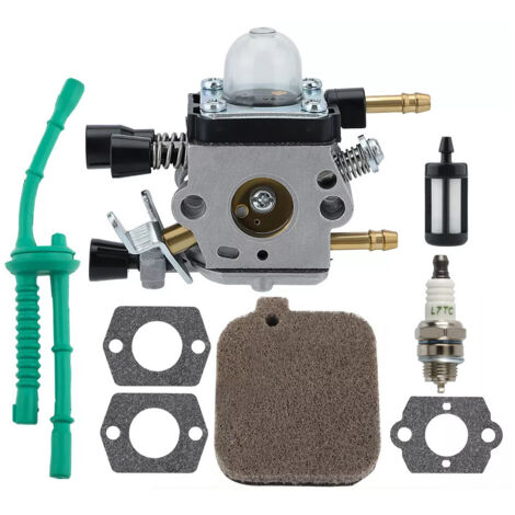 Kit di messa a punto del carburatore C1Q-S68G per soffiatore per foglie Stihl BG45 BG46 BG55 BG65 BG85 SH55 SH85, con guarnizione del filtro del carburante, sostituisce il n. 4229 120 0606 C1Q-S68 (1/4)