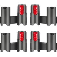 Supporto accessori da 4 pezzi per aspirapolvere Dyson, robusto e facile da usare, supporto portaoggetti per aspirapolvere Dyson Aspirapolvere, ampia compatibilità, per Dyson V7 V8 V10 V11 V15 (nero +