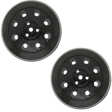 Disco de lijado redondo de 8 agujeros, 2 piezas, disco de lijado y pulido de 125 mm, adecuado para Bosch PEX 125 (1/4)