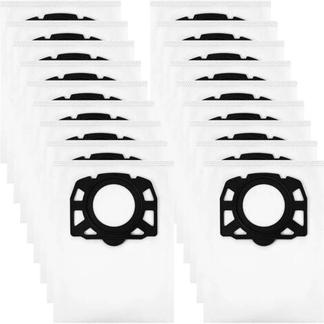 Paquete de 18 bolsas para aspiradora, compatibles con aspiradoras Karcher WD2 Plus, Karcher WD 3, WD 3 Battery, KWD 1, KWD 2, KWD 3, MV 3, SE4001 y SE4002. Bolsas universales para aspiradoras. (1/5)