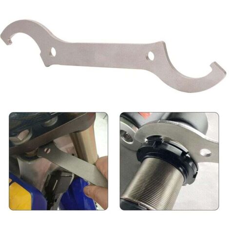 CHOYCLIT Motorrad-Stoßdämpferschlüssel, Stoßdämpferschlüssel hinten, Stoßdämpfer- und Lenkungsösenschlüssel für SX, SXF, YZ, YZF, WRF, CRF, KX, KXF, RM, RMZ, DRZ, 125-530 (1/4)