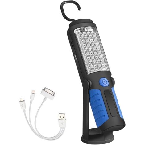 Faretto LED Ricaricabile T-SUN 30W 2000lm, Portatile, Batteria Da 5200 MAh, Luce Da Lavoro Con 3 Modalita E Porta Usb 88535393