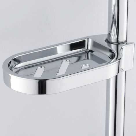 Mensola Bagno Adesivo in Acciaio Inox, Portaoggetti da Bagno Senza Foratura, Mensola Porta da Doccia per Shampoo, Sapone, Spugna, Cucina