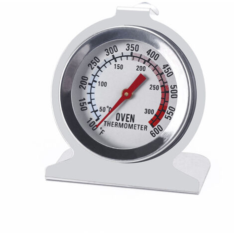 Termometro da forno in acciaio inossidabile per forno elettrico/a gas, quadrante da 2", lettura istantanea, cucina, grill, affumicatore (50-300°C/37,8-315,6°C) (1/4)