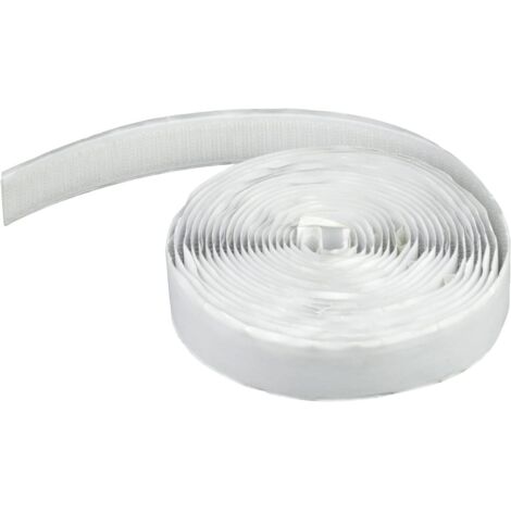 Nastro adesivo a gancio per zanzariere - Nastro a gancio - (5Mx20MM, Bianco) (1/5)