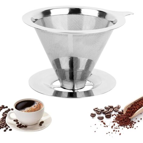 Filtro per caffè pieghevole in acciaio inossidabile 304