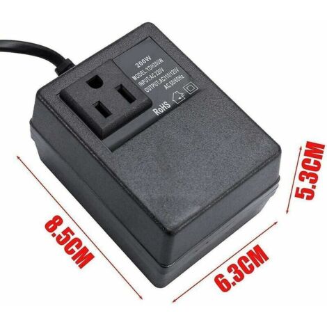 Acquista Convertitore di tensione del trasformatore step down da 200 W AC 220 V a 110 V per uso domestico efficiente e intelligente da viaggio in Italia a partire da 23 Acquista Convertitore di tensione del trasformatore step down da 200 W AC 220 V a 110 V per uso domestico efficiente e intelligente da viaggio in Italia a partire da 23