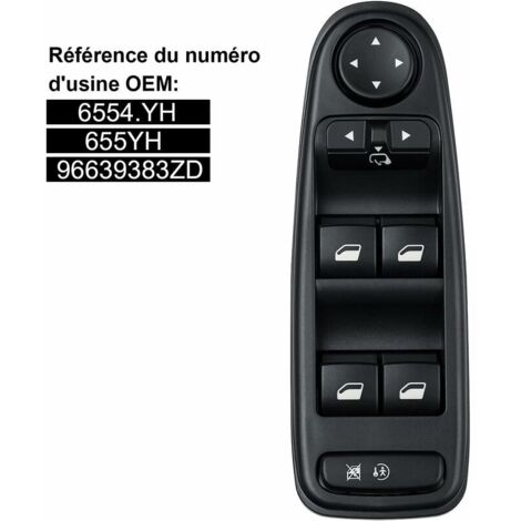 CHOYCLIT Controllo alzacristalli C4 Picasso 6554.YH Pulsante interruttore alzacristalli per Citroen C4 Grand Picasso (1/5)