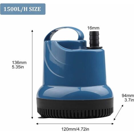 Pompa Sommergibile Alpine 2100GPH Per Stagni E Fontane &ndash; PAL2100 192W