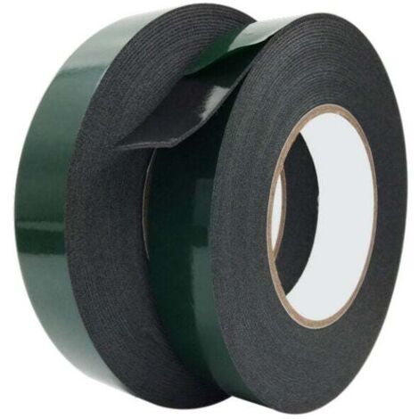 Nastro adesivo biadesivo extra forte, 2 rotoli di nastro biadesivo in schiuma potente per un montaggio durevole e adatto per l'industria automobilistica, modanature (20 mm × 10 m) (1/5)