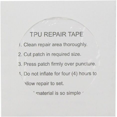 Toppa di Riparazione per Kayak in PVC, Kit di Riparazione Impermeabile Durevole 5 X 100 Cm, Comunemente Utilizzato per Riparare Tagli e Fori in Gommoni, Zattere, Gommoni, Canoe