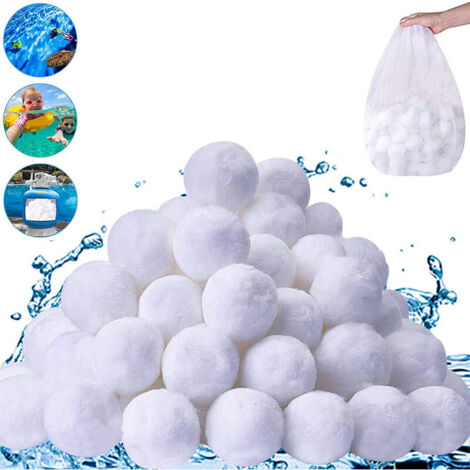 Palline filtranti CHOYCLIT, palline filtranti riutilizzabili da 800 g per piscina, sostituiscono la sabbia di filtrazione della piscina, adatte ai sistemi di filtrazione della piscina (1/5)