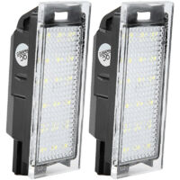 CHOYCLIT 2 pezzi luci targa a LED per auto Twingo/Clio/Megane/Lagane