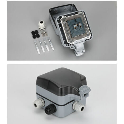2 cubiertas para tomacorrientes exteriores, impermeables, IP66