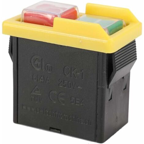 Interruptor de repuesto universal CHOYCLIT KJD6, 250 V, 4 A, NVR, interruptor de seguridad, interruptor electromagnético CK1/250 V, interruptor impermeable y a prueba de polvo, interruptor electromagn (1/5)