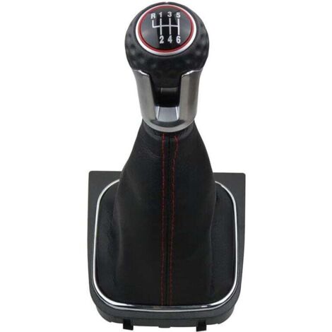Accesorios interiores CHOYCLIT, kit de funda para pomo de cambio de marchas de 6 velocidades, pomo de cambio de marchas para Golf 5 6 MK5 MK6 GTD R32 R20 2004-2013 (1/5)