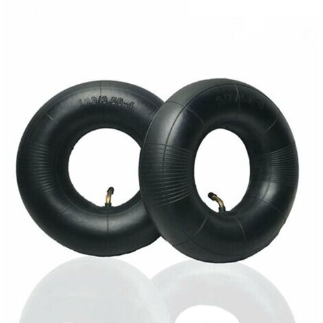 CHOYCLIT 2 piezas 4.10/3.50 Serie Neumáticos Tubulares de 4 Pulgadas para Carretilla, Carro, Carretilla de Mano, Carro de Jardín, Cortadora de Césped, Cámara de Repuesto 4.10 4 (1/5)