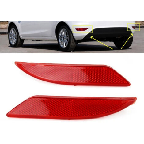 1 par de tiras reflectantes derecha e izquierda para Ford Fiesta 2009 2010 2011 2012 Reflector trasero DK43515M0 DK43515L0 8A69515B0AB (1/5)