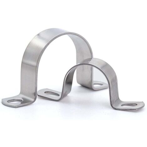 Abrazadera en U CHOYCLIT para tubos de alta resistencia, Ø50 mm, de acero inoxidable, para fijación de tubos, 6 unidades (1/5)