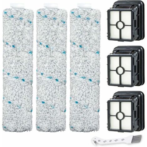 El kit de filtro y cepillo de repuesto CHOYCLIT 2554A es compatible con las aspiradoras todo en uno Bissell CrossWave Cordless Max 2554A, 2590, 2593 y 2596 (1/5)