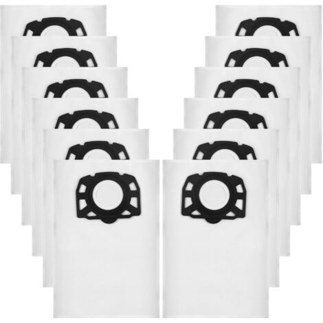 12 bolsas para aspiradora KFI 357, adecuadas para aspiradoras en seco y húmedo Kärcher WD3 WD2 Plus KWD3 KWD2 KWD1 MV3 WD3.200-WD3.800M SE4001 SE4002 (1/5)