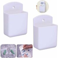 Juego de 2 soportes de pared para control remoto - Universales, autoadhesivos, organizadores.