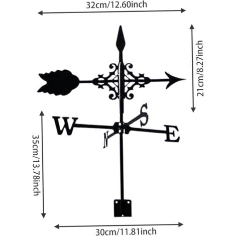 Windrichtungsmesser Schaf-Design – Garten-Wetterfahne Aus Eisen, Wetterfest