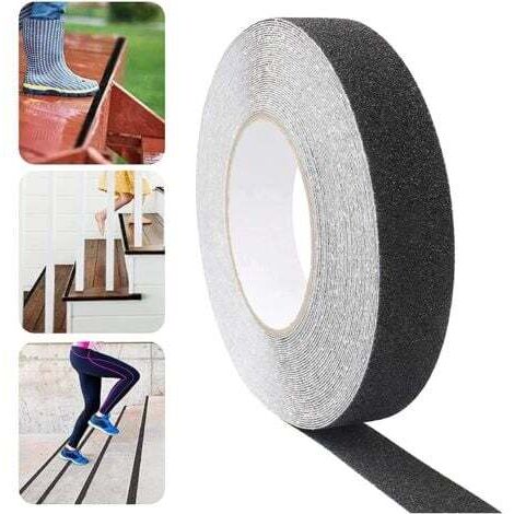 Selbstklebendes Anti-Rutsch-Klebeband, 15 m x 25 mm, Treppen-Anti-Rutsch-Klebeband mit selbstklebendem Design, PVC-Anti-Rutsch-Klebeband für alle Arten von Treppen und selbstklebendes Anti-Rutsch-Kleb (1/5)