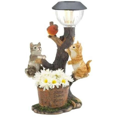 Solar-Gartenleuchte, wasserdichte LED-Rasenlampe, dekorative Außenleuchten für Hunde, Katzen, Kaninchen, für Zuhause, Garten, Terrasse, Hof (1/5)