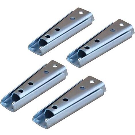 LaBlanc – 4 Paar Wand-Kopfteil-Halterungen, hängende Möbelverbinder, segmentierte Sofa-Verbindung aus Metall für Couch, Bett (1/5)