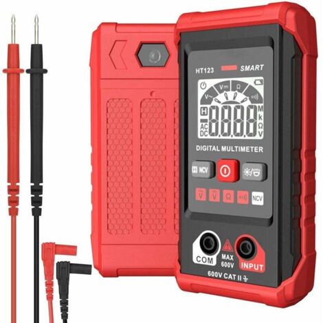 Digitalmultimeter, 4000 Counts Multifunktions-Voltmeter, AC- und DC-Spannungsmessung, Widerstand, Durchgang, NCV, Neutral- und Live-Draht-Erkennung und andere Funktionen (1/5)