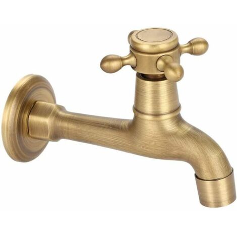 Kupfer Waschmaschinenhahn - Antiker Wasserhahn Mit Tiergriff 1/2 Zoll