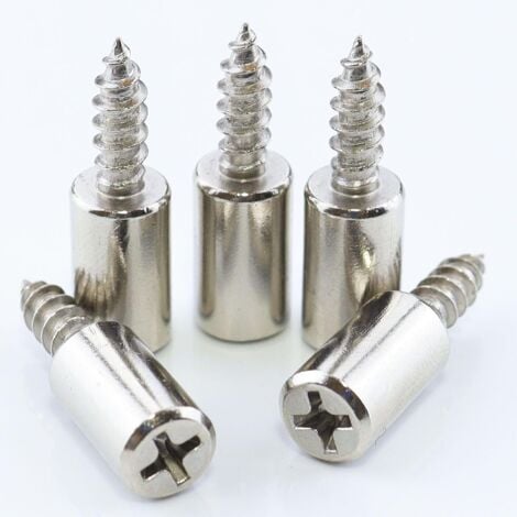 100 Stück Regalstifte Selbstschneidend - Für Schränke & Regale Silber