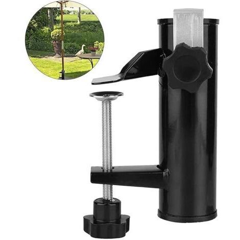 LaBlanc - Sonnenschirmhalter Balkongeländer Sonnenschirmhalter Balkon Klemmhalter für Tischschirm Zubehör Befestigung für Balkon, Terrasse oder Tisch - Balkonschirme mit Mast bis Ø 16-38 mm (1/5)