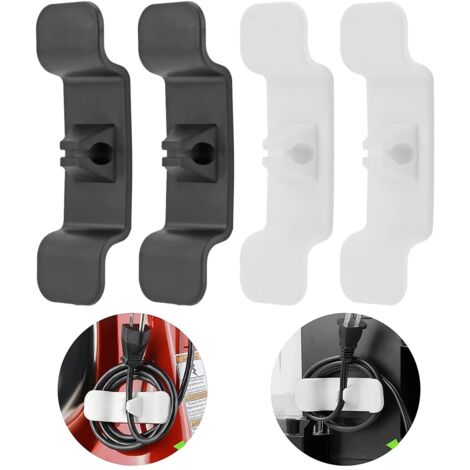 4er-Pack Kabelaufwickler für Küchenutensilien, Gerätekabelhalter, Kabelaufwickler für Küchenmixer, Kabelclips, Kabelhalter mit starken Klebepads (1/5)