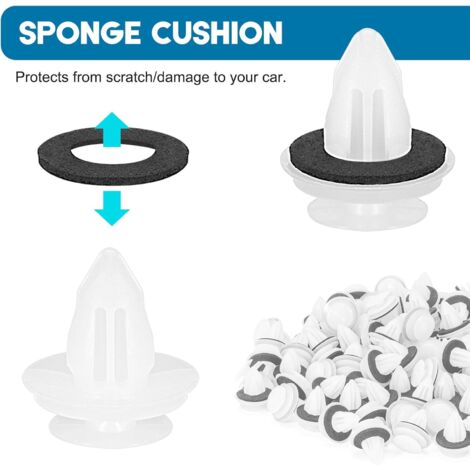 50 Stück Zierleisten-Clips Für VW Transporter T4 T5 - Schwarze Türverkleidung Clips