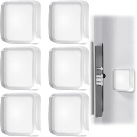 Wandtürstopper, Transparenter Türstopper, 6 Stück Silikon Türpuffer, Selbstklebend, Wiederverwendbar, 42mm, Türstopper, für Schranktüren, Küche, Bad, Büro (1/5)