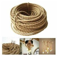 LED-Beleuchtung, 10 m, elektrisches Drahtseil, 2 Adern, Vintage-Seil, Beleuchtungskabel, Leinen, kupferbeschichteter Draht, Retro-geflochtenes Industrieseil für DIY-Hängelampe