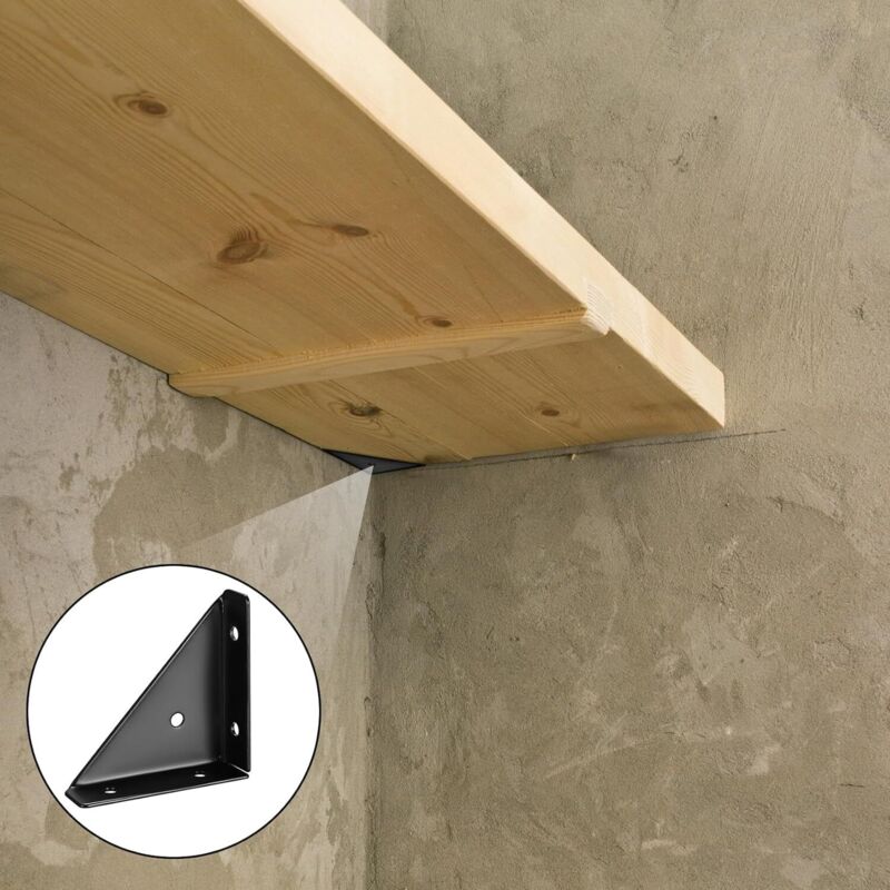 Sollbry 10 Pezzi Connettori Angolari A L In Metallo Con Foro A 90 Connettori Per Legno Staffa Angolare Larga Staffa Angolare Resistente Per Fissaggio E Riparazione Di Mobili 87622517 - Foto 11