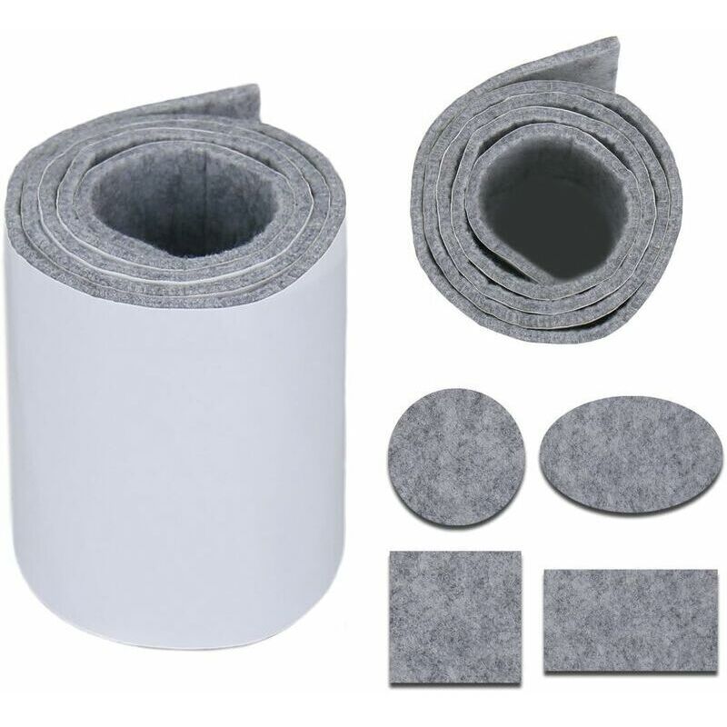 TAPHICEROS Rotolo Di Tessuto In Feltro Autoadesivo, Bianco, 50cm x 150cm 2mm, Materiale Di Imbottitura, Venduto Al Metro, Tessuto Di Rivestimento Per Interni Per Artigianato, Auto, Fai Da Te