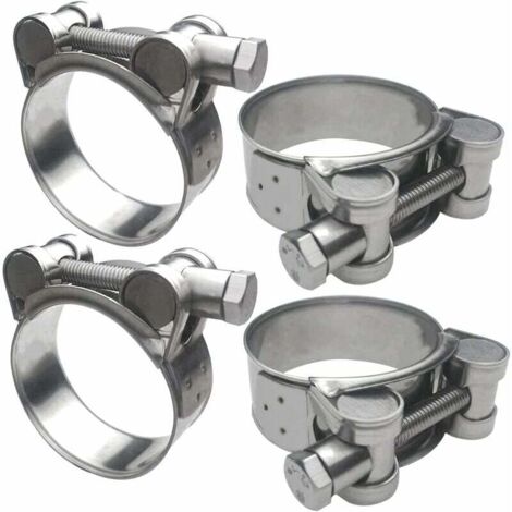 4 fascette stringitubo in acciaio inossidabile 304, fascetta stringitubo regolabile 64-67 mm per camion da costruzione, barche, motociclette, ecc. (1/5)