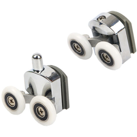 4 Rulli Porta Scorrevole Per Doccia | Pulegge Sospese Con 4 Ruote Da 20mm Per Porte Scorrevoli