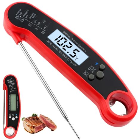 IP7 strumento da cucina doppia sonda pieghevole termometro digitale BBQ Barbecue
