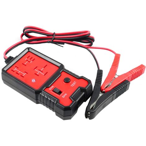 Yctze Tester Per Relè Auto 12V - Strumento Diagnostico Con LED E Clip A Coccodrillo - Per Batterie Auto E Moto - 2