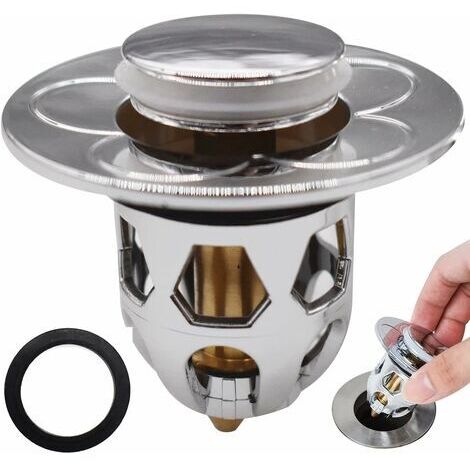 Tappo per lavandino in acciaio inox Tappo universale per lavandino