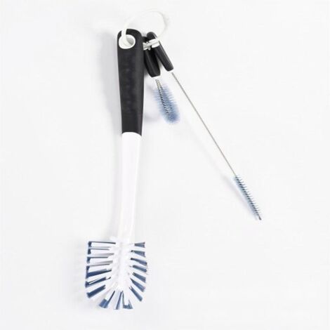 Set Spazzole Per Pulizia Bottiglie 4 In 1 In Silicone E Nylon - Multiuso Per Cucina, Tazze, Biberon E Ciucci (3 Pezzi, Multicolore) - 5