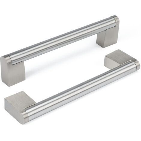 Set 10 Maniglie SOTECH BLACKLINE BA 160 Mm – Alluminio Nero Opaco 179x4,4x25 Mm – Per Mobili Cucina, Bagno E Cassettiere
