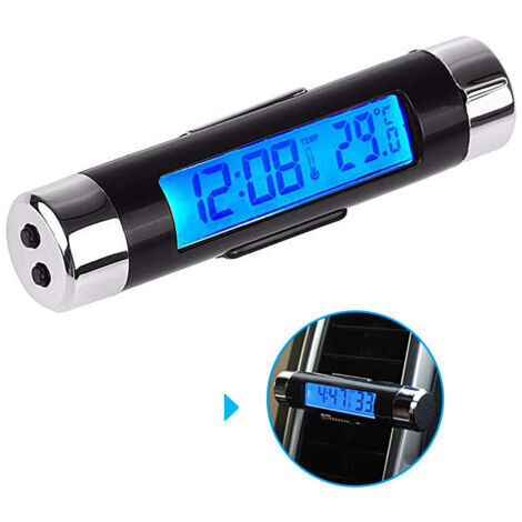 Termometro digitale per auto da 12 V, voltmetro, orologio e sveglia, monitor multifunzione con indicatore automatico della temperatura, schermo LCD, | Leroy Merlin Termometro digitale per auto da 12 V, voltmetro, orologio e sveglia, monitor multifunzione con indicatore automatico della temperatura, schermo LCD, | Leroy Merlin